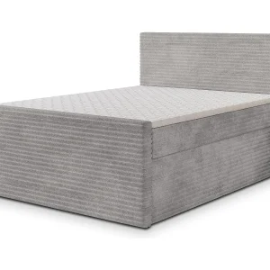 Boxspringbed NOLEN 140×200 cm Set met hoofdbord, bedbodem en matras, Lichtgrijs