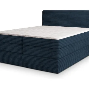 Boxspringbed LUNERA 180×200 cm Set met hoofdbord, bedbodem en matras, Blauw Boxspringbed LUNERA 180×200 cm Set met hoofdbord, bedbodem en matras, Blauw
