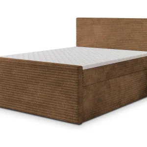 Boxspringbed NOLEN 160×200 cm Set met hoofdbord, bedbodem en matras, Koperkleurig Boxspringbed NOLEN 160×200 cm Set met hoofdbord, bedbodem en matras, Koperkleurig