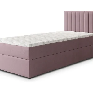 Boxspringbed BRESEL 100×200 cm Set met hoofdbord, bedbodem en matras, Poederroze Boxspringbed BRESEL 100×200 cm Set met hoofdbord, bedbodem en matras, Poederroze