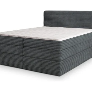 Boxspringbed LUNERA 160×200 cm Set met hoofdbord, bedbodem en matras, Antracietgrijs Boxspringbed LUNERA 160×200 cm Set met hoofdbord, bedbodem en matras, Antracietgrijs