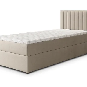 Boxspringbed BRESEL 100×200 cm Set met hoofdbord, bedbodem en matras, Beige Boxspringbed BRESEL 100×200 cm Set met hoofdbord, bedbodem en matras, Beige