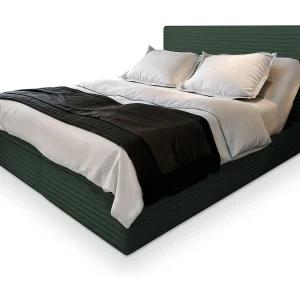 Boxspringbed MILARA 180×200 cm Set met hoofdbord, bedbodem en matras, Dennengroen Boxspringbed MILARA 180×200 cm Set met hoofdbord, bedbodem en matras, Dennengroen