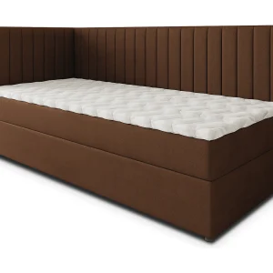 Boxspringbed ARIS 100×200 cm Set met hoofdbord, bedbodem en matras, Bruin Boxspringbed ARIS 100×200 cm Set met hoofdbord, bedbodem en matras, Bruin