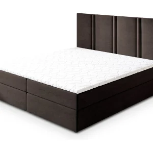 Boxspringbed LARIO 160×200 cm Set met hoofdbord, bedbodem en matras, Bruin Boxspringbed LARIO 160×200 cm Set met hoofdbord, bedbodem en matras, Bruin