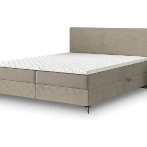 Boxspringbed TORREL 160×200 cm Set met hoofdbord, bedbodem en matras, Beige Boxspringbed TORREL 160×200 cm Set met hoofdbord, bedbodem en matras, Beige