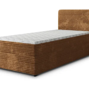 Boxspringbed PISA 90×200 cm Set met hoofdbord, bedbodem en matras, Koperkleurig Boxspringbed PISA 90×200 cm Set met hoofdbord, bedbodem en matras, Koperkleurig