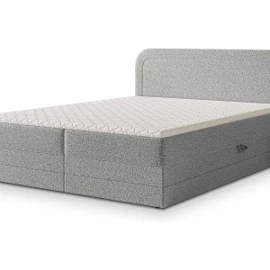 Boxspringbed ARMEL 140×200 cm Set met hoofdbord, bedbodem en matras, Lichtgrijs Boxspringbed ARMEL 140×200 cm Set met hoofdbord, bedbodem en matras, Lichtgrijs