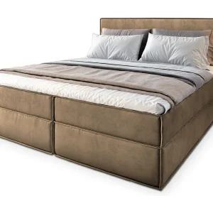 Boxspringbed PELLIO 140×200 cm Set met hoofdbord, bedbodem en matras, Beige Boxspringbed PELLIO 140×200 cm Set met hoofdbord, bedbodem en matras, Beige