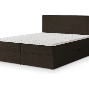 Boxspringbed NIRA 160×200 cm Set met hoofdbord, bedbodem en matras, Bruin Boxspringbed NIRA 160×200 cm Set met hoofdbord, bedbodem en matras, Bruin