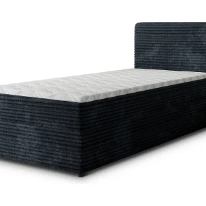 Boxspringbed PISA 100×200 cm Set met hoofdbord, bedbodem en matras, Zwart Boxspringbed PISA 100×200 cm Set met hoofdbord, bedbodem en matras, Zwart