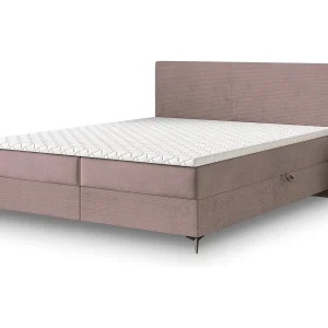 Boxspringbed TORREL 160×200 cm Set met hoofdbord, bedbodem en matras, Poederroze Boxspringbed TORREL 160×200 cm Set met hoofdbord, bedbodem en matras, Poederroze