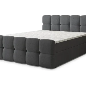 Boxspringbed BRUME 160×200 cm Set met hoofdbord, bedbodem en matras, Antracietgrijs Boxspringbed BRUME 160×200 cm Set met hoofdbord, bedbodem en matras, Antracietgrijs