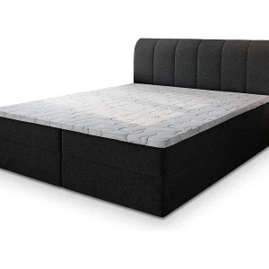 Boxspringbed CEVANO 180×200 cm Set met hoofdbord, bedbodem en matras, Zwart Boxspringbed CEVANO 180×200 cm Set met hoofdbord, bedbodem en matras, Zwart