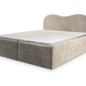 Boxspringbed FLUVIA 180×200 cm Set met hoofdbord, bedbodem en matras, Crème Boxspringbed FLUVIA 180×200 cm Set met hoofdbord, bedbodem en matras, Crème
