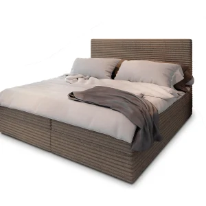 Boxspringbed PISA 180×200 cm Set met hoofdbord, bedbodem en matras, Koffie Boxspringbed PISA 180×200 cm Set met hoofdbord, bedbodem en matras, Koffie
