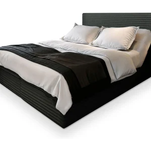 Boxspringbed MILARA 160×200 cm Set met hoofdbord, bedbodem en matras, Zwart Boxspringbed MILARA 160×200 cm Set met hoofdbord, bedbodem en matras, Zwart