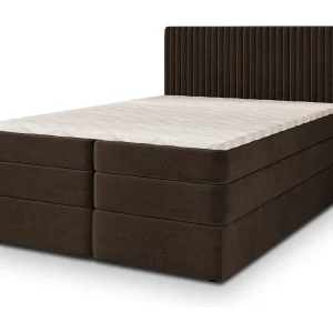 Boxspringbed FELBIO 140×200 cm Set met hoofdbord, bedbodem en matras, Bruin Boxspringbed FELBIO 140×200 cm Set met hoofdbord, bedbodem en matras, Bruin