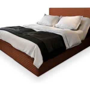 Boxspringbed MILARA 140×200 cm Set met hoofdbord, bedbodem en matras, Koperkleurig Boxspringbed MILARA 140×200 cm Set met hoofdbord, bedbodem en matras, Koperkleurig