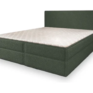 Boxspringbed PELLIO 180×200 cm Set met hoofdbord, bedbodem en matras, Groen