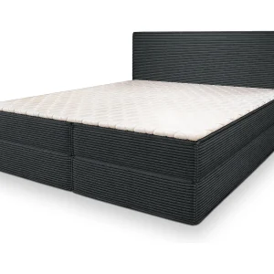 Boxspringbed PELLIO 160×200 cm Set met hoofdbord, bedbodem en matras, Antracietgrijs Boxspringbed PELLIO 160×200 cm Set met hoofdbord, bedbodem en matras, Antracietgrijs