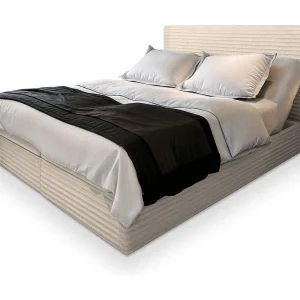 Boxspringbed MILARA 180×200 cm Set met hoofdbord, bedbodem en matras, Crème Boxspringbed MILARA 180×200 cm Set met hoofdbord, bedbodem en matras, Crème