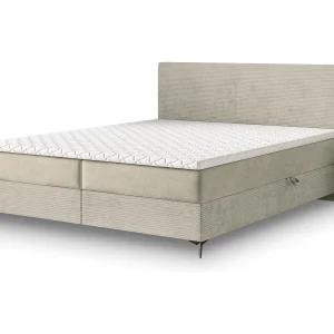 Boxspringbed TORREL 140×200 cm Set met hoofdbord, bedbodem en matras, Crème Boxspringbed TORREL 140×200 cm Set met hoofdbord, bedbodem en matras, Crème