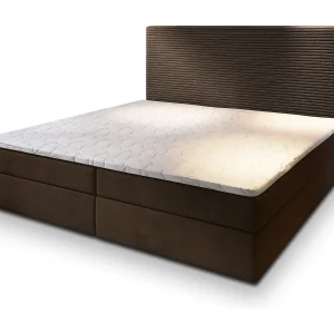 Boxspringbed GIARRO 180×200 cm Set met hoofdbord, bedbodem en matras, Bruin Boxspringbed GIARRO 180×200 cm Set met hoofdbord, bedbodem en matras, Bruin