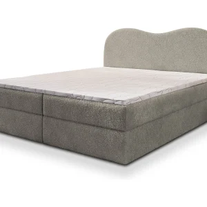 Boxspringbed FLUVIA 180×200 cm Set met hoofdbord, bedbodem en matras, Lichtgrijs Boxspringbed FLUVIA 180×200 cm Set met hoofdbord, bedbodem en matras, Lichtgrijs