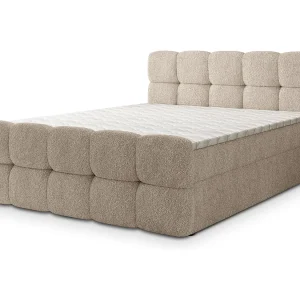 Boxspringbed BRUME 160×200 cm Set met hoofdbord, bedbodem en matras, Beige Boxspringbed BRUME 160×200 cm Set met hoofdbord, bedbodem en matras, Beige