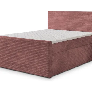 Boxspringbed NOLEN 160×200 cm Set met hoofdbord, bedbodem en matras, Poederroze Boxspringbed NOLEN 160×200 cm Set met hoofdbord, bedbodem en matras, Poederroze