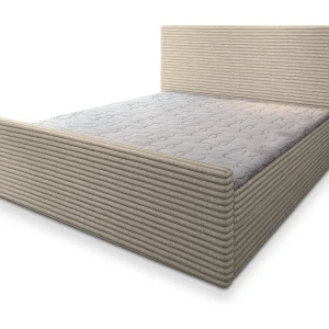 Boxspringbed BRENTO 140×200 cm Set met hoofdbord, bedbodem en matras, Crème Boxspringbed BRENTO 140×200 cm Set met hoofdbord, bedbodem en matras, Crème