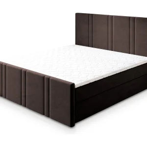 Boxspringbed COMOZA 140×200 cm Set met hoofdbord, bedbodem en matras, Bruin Boxspringbed COMOZA 140×200 cm Set met hoofdbord, bedbodem en matras, Bruin
