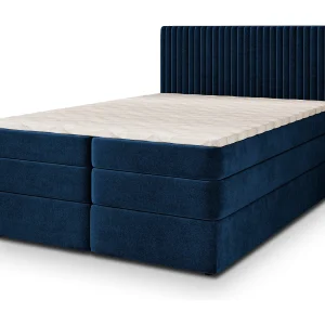 Boxspringbed FELBIO 160×200 cm Set met hoofdbord, bedbodem en matras, Blauw Boxspringbed FELBIO 160×200 cm Set met hoofdbord, bedbodem en matras, Blauw
