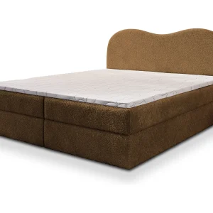 Boxspringbed FLUVIA 160×200 cm Set met hoofdbord, bedbodem en matras, Bruin Boxspringbed FLUVIA 160×200 cm Set met hoofdbord, bedbodem en matras, Bruin