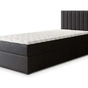 Boxspringbed BRESEL 100×200 cm Set met hoofdbord, bedbodem en matras, Zwart Boxspringbed BRESEL 100×200 cm Set met hoofdbord, bedbodem en matras, Zwart