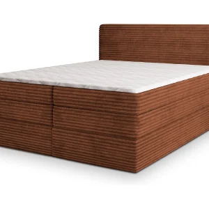Boxspringbed LUNERA 160×200 cm Set met hoofdbord, bedbodem en matras, Bruin Boxspringbed LUNERA 160×200 cm Set met hoofdbord, bedbodem en matras, Bruin