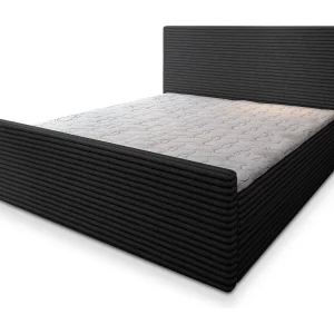 Boxspringbed BRENTO 140×200 cm Set met hoofdbord, bedbodem en matras, Zwart Boxspringbed BRENTO 140×200 cm Set met hoofdbord, bedbodem en matras, Zwart