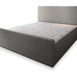 Boxspringbed BRENTO 140×200 cm Set met hoofdbord, bedbodem en matras, Lichtgrijs Boxspringbed BRENTO 140×200 cm Set met hoofdbord, bedbodem en matras, Lichtgrijs