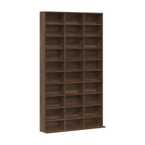 Cd-kast 102x23x177,5 cm bewerkt hout bruin eikenkleur Cd-kast 102x23x177,5 cm bewerkt hout bruin eikenkleur