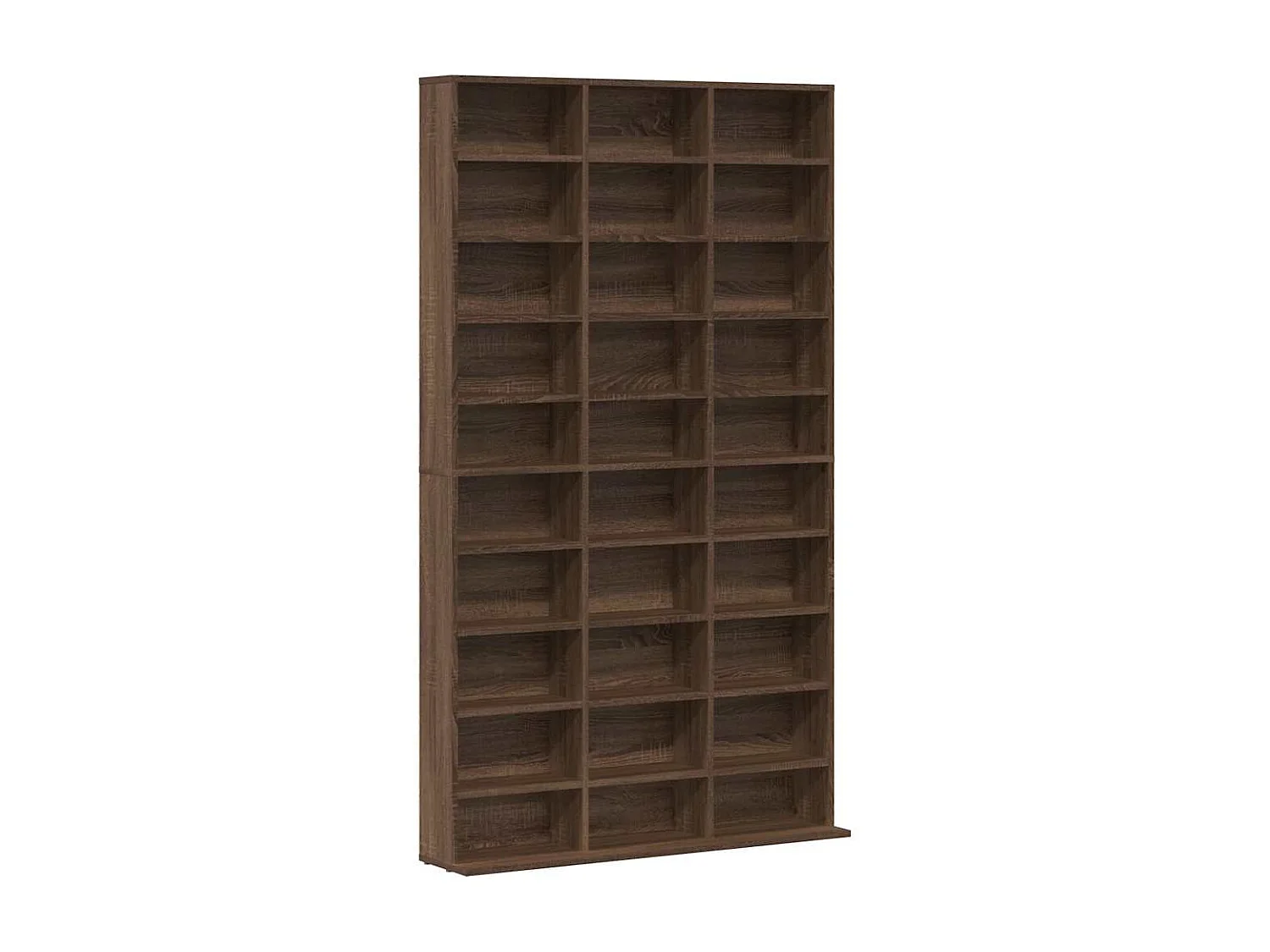 Cd-kast 102x23x177,5 cm bewerkt hout bruin eikenkleur