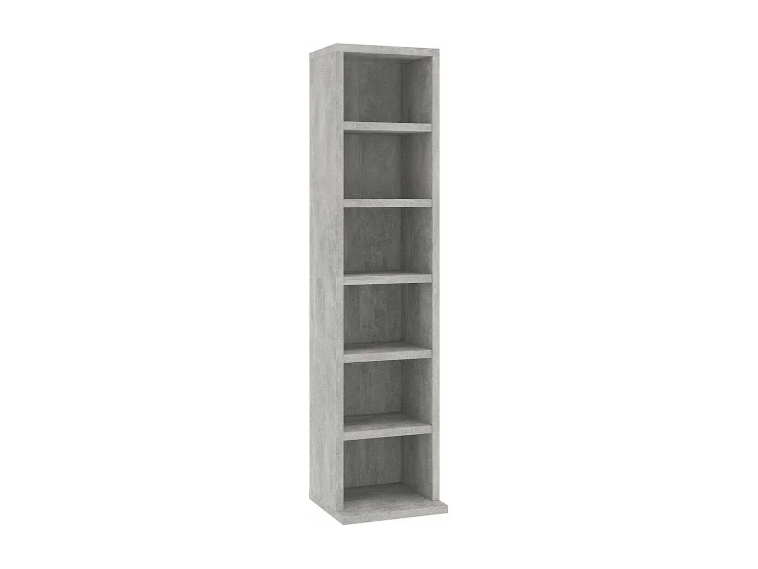 Cd-kast 21x20x88 cm bewerkt hout betongrijs