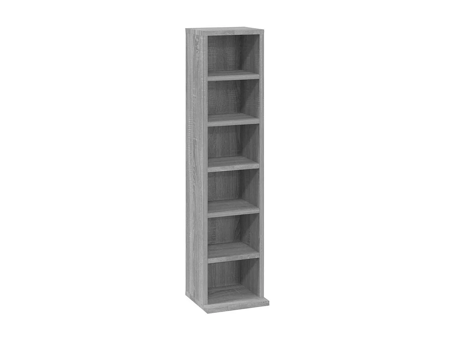 Cd-kast 21x20x88 cm bewerkt hout grijs sonoma eikenkleurig