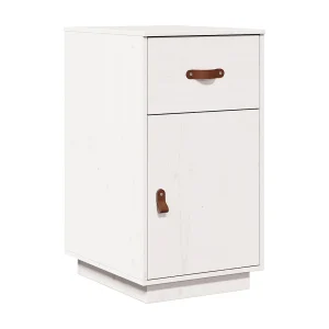 Bureaukastje 40x50x75 cm massief grenenhout wit Bureaukastje 40x50x75 cm massief grenenhout wit