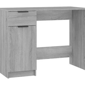 Bureau 100x50x75 cm bewerkt hout grijs sonoma eikenkleurig Bureau 100x50x75 cm bewerkt hout grijs sonoma eikenkleurig