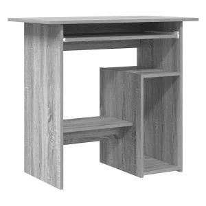 Bureau 80x45x74 cm bewerkt hout grijs sonoma eikenkleurig Bureau 80x45x74 cm bewerkt hout grijs sonoma eikenkleurig