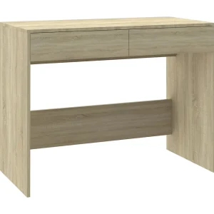 Bureau 101x50x76,5 cm bewerkt hout sonoma eikenkleurig Bureau 101x50x76,5 cm bewerkt hout sonoma eikenkleurig