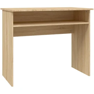 Bureau 90x50x74 cm bewerkt hout sonoma eikenkleurig