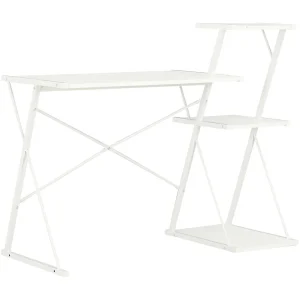 Bureau met schap 116x50x93 cm wit