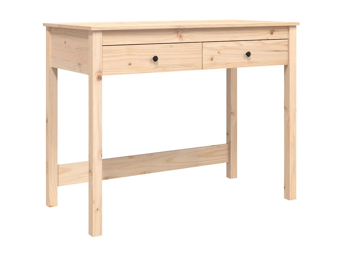 Bureau met lades 100x50x78 cm massief grenenhout